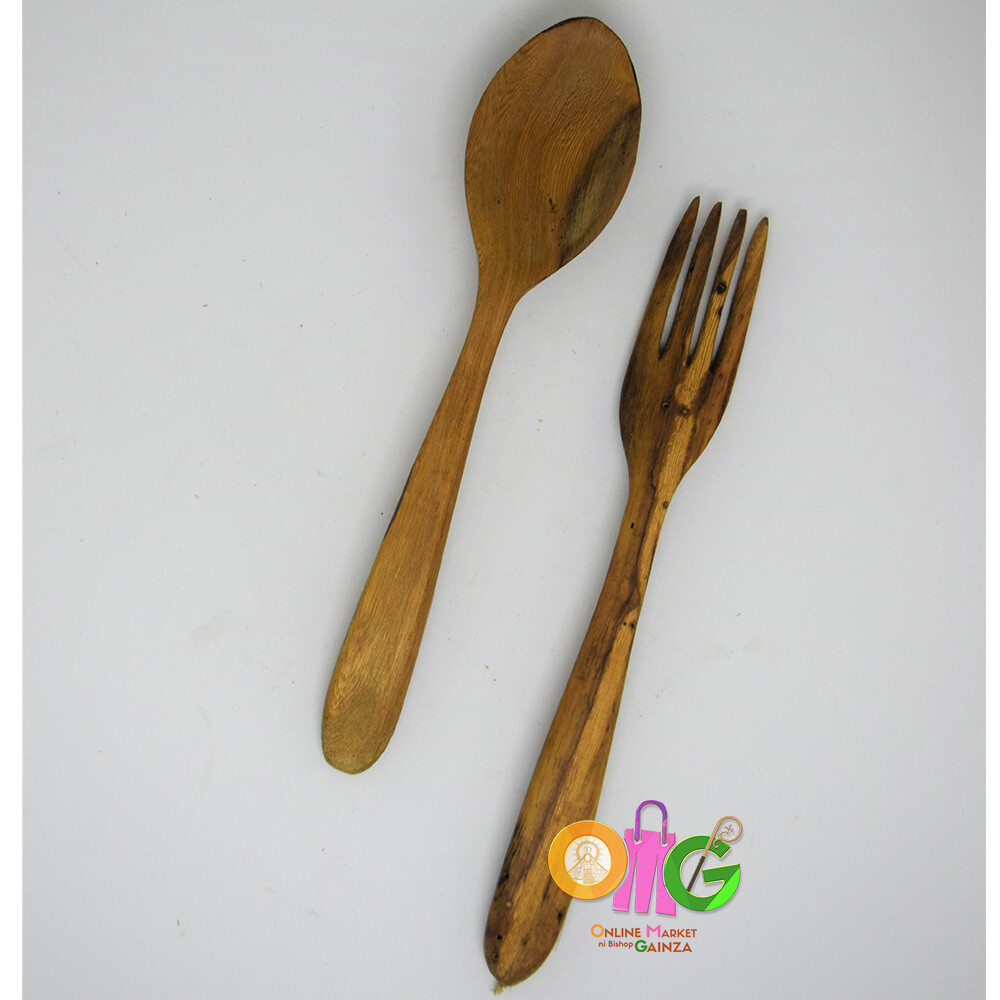 M & E Handicraft Collection - Wooden Spoon & Fork