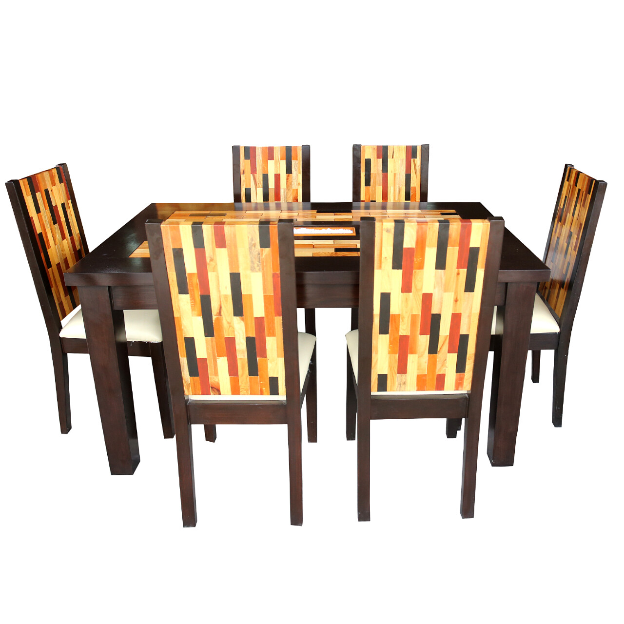 E. Borromeo's Furniture - Deco Wood Dining Set