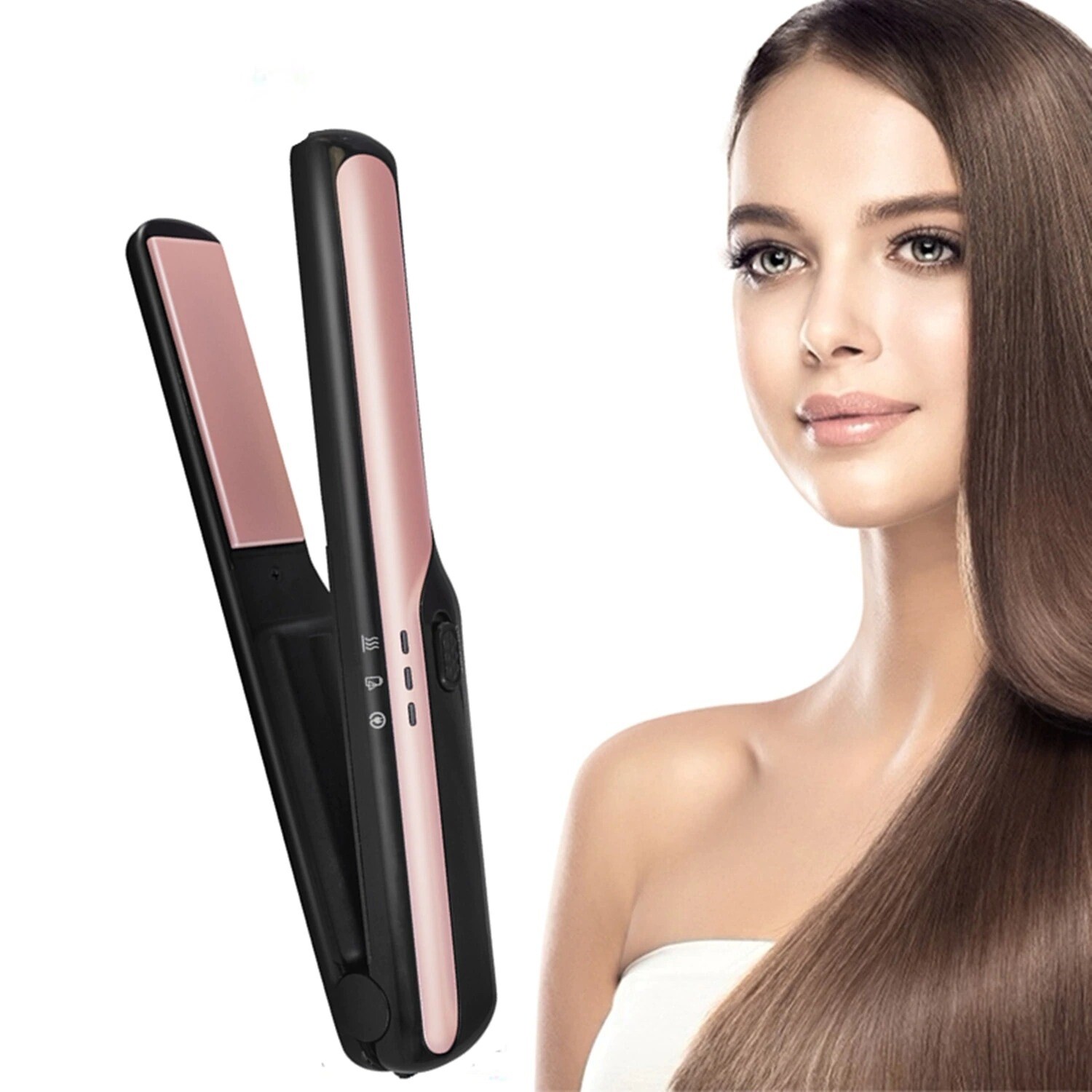 Professional USB Rechargeable Flat Iron Hair Straightener