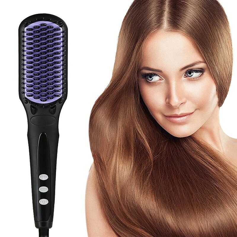Upgraded Hair Straightener Hot Comb Pro LCD Heating