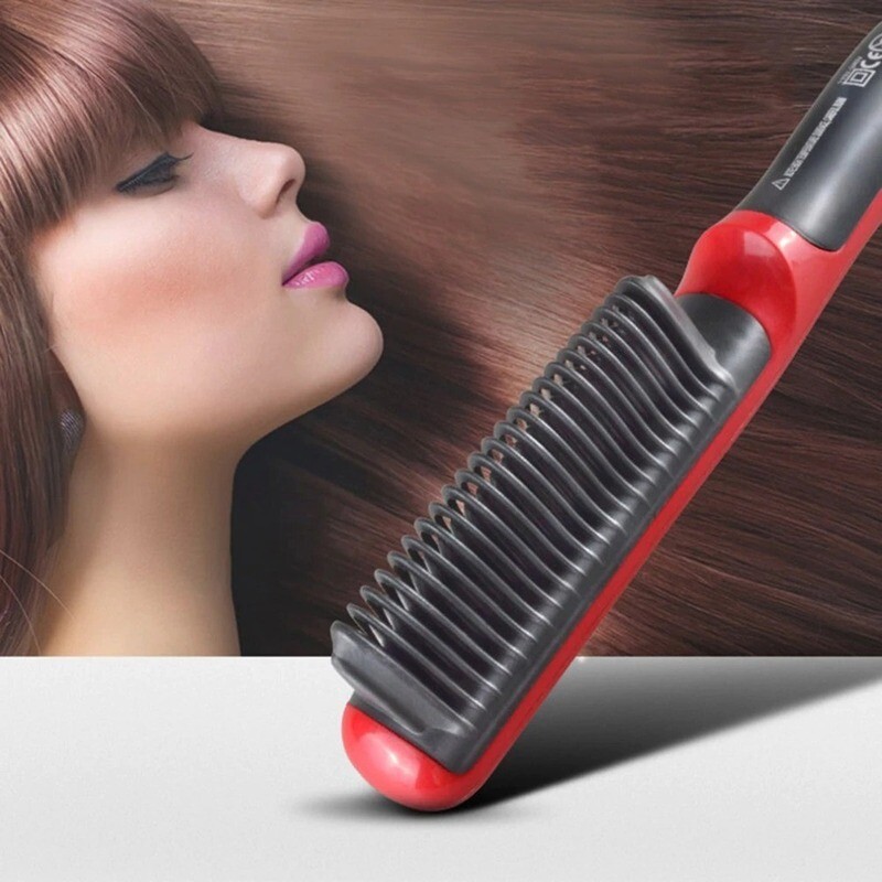Men Electric Heating Comb Hair Straightener