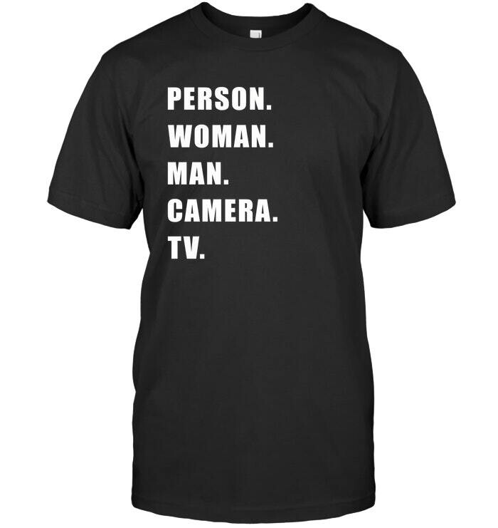 Trump Person Woman Man Camera Tv T Shirt Unisex Short Sleeve Classic Tee