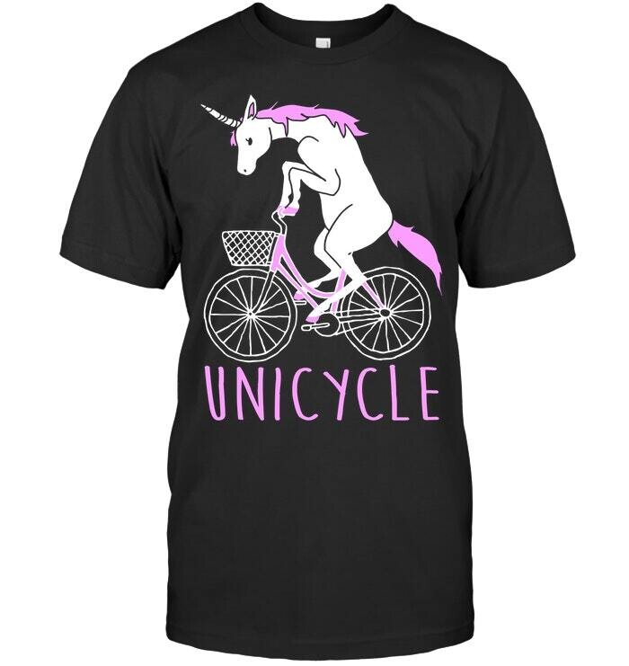 Unicycle T Shirt Unisex Short Sleeve Classic Tee