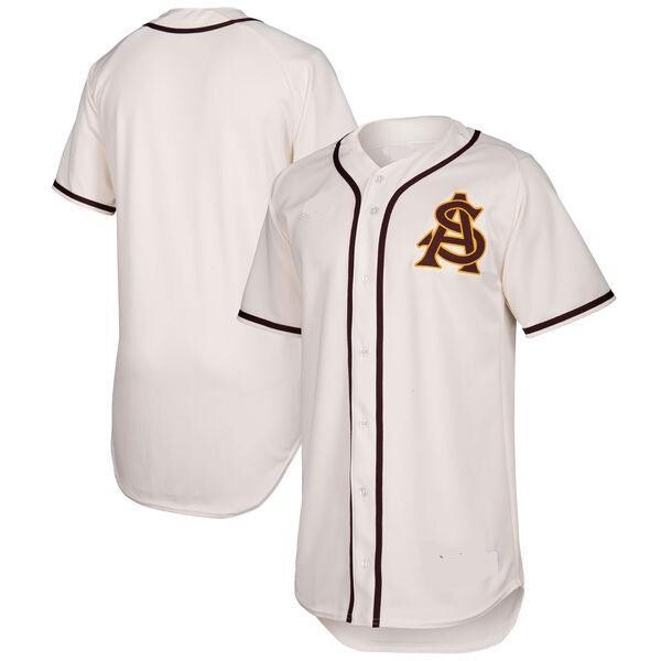 Arizona State Sun Devils Custom Name Number Baseball Jersey White