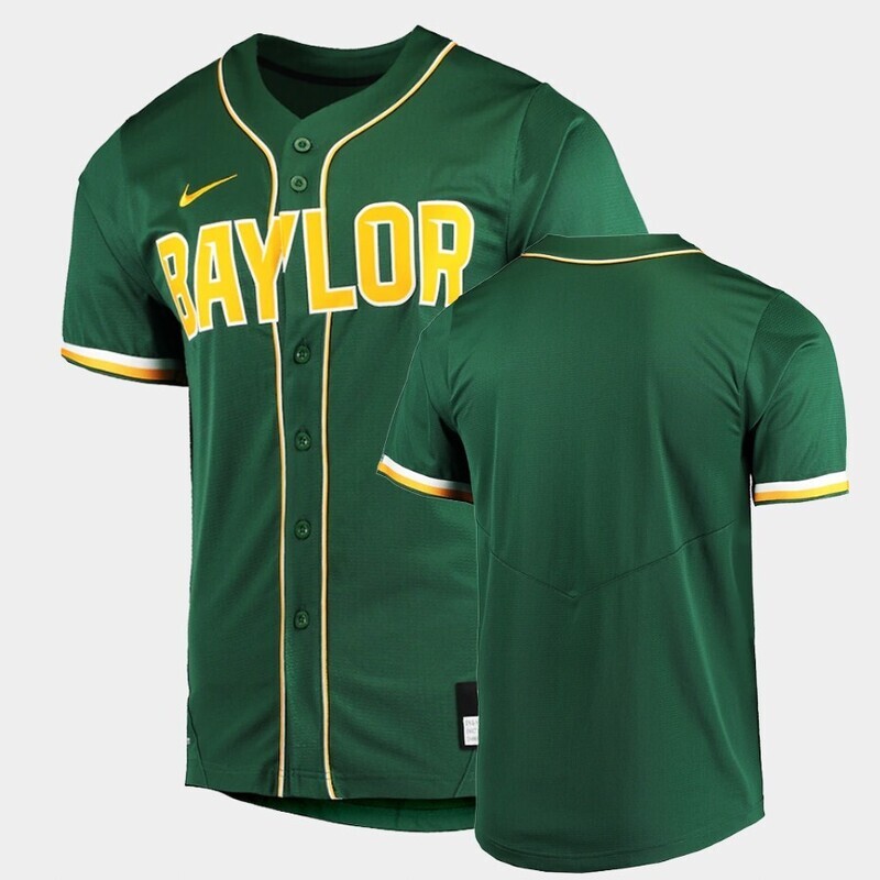 Custom Baylor Bears Green College Baseball Vapor Untouchable Elite Replica Jersey