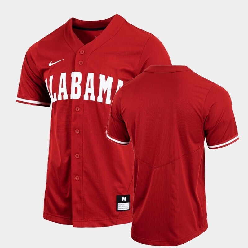 Custom Name Number Alabama Crimson Tide Crimson Baseball Jersey