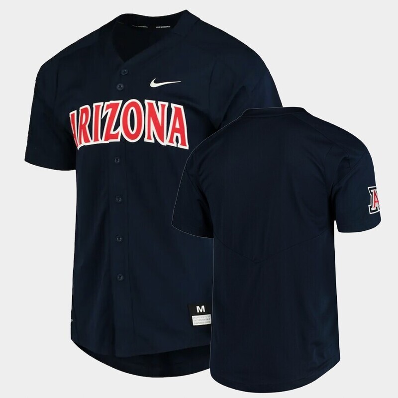 Custom Name and Number Arizona Wildcats Navy College Baseball Jersey