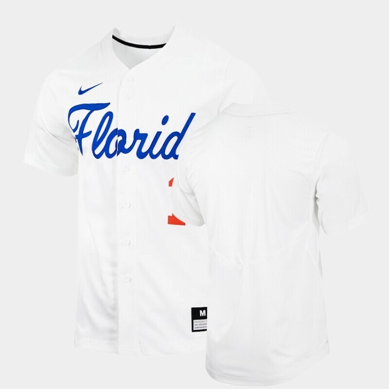Custom Name Number Florida Gators White College Baseball Jersey