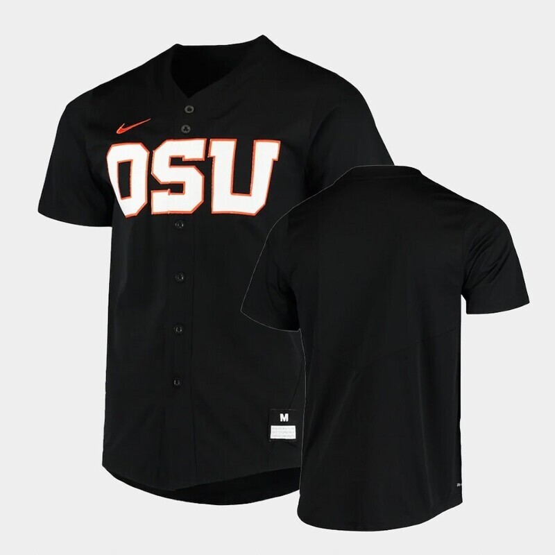 Custom Name Number Oregon State Beavers Black College Baseball Jersey