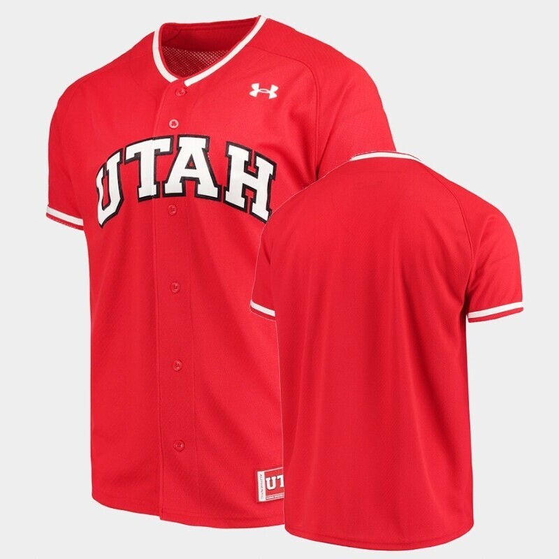 Custom Name Number Utah Utes Red College Baseball Ncaa Replica Jersey