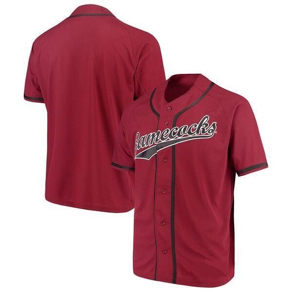 South Carolina Gamecocks Custom Name and Number Baseball Jersey Red
