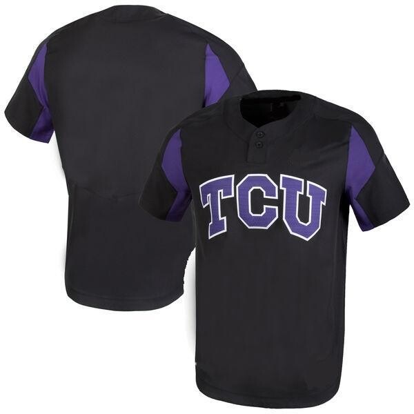 TCU Horned Frogs Custom Name and Number College Baseball Jersey Black