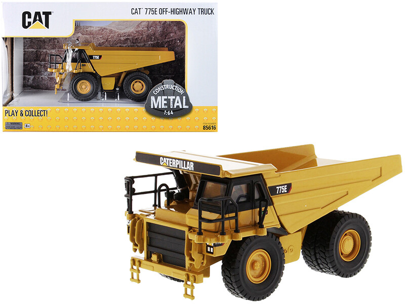 CAT Caterpillar 775E Off-Highway Dump Truck \"Play & Collect!\" Series 1/64 Diecast Model by Diecast Masters