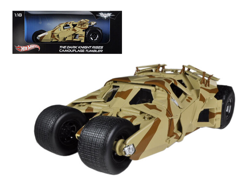 \"The Dark Knight Rises\" Batmobile Tumbler Camouflage 1/18 Diecast Car Model by Hotwheels