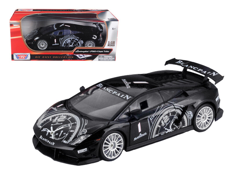 Lamborghini Gallardo LP560-4 Super Trofeo Black 1/18 Diecast Model Car by Motormax