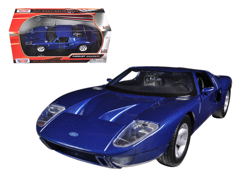 Ford GT Blue 1/24 Diecast Car Model by Motormax