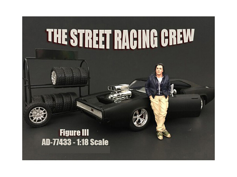 The Street Racing Crew Figure III For 1_18 Scale Models by American Diorama