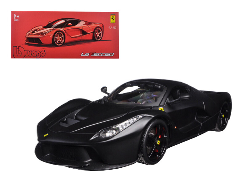 Ferrari LaFerrari F70 Matt Black \"Signature Series\" 1/18 Diecast Model Car by Bburago