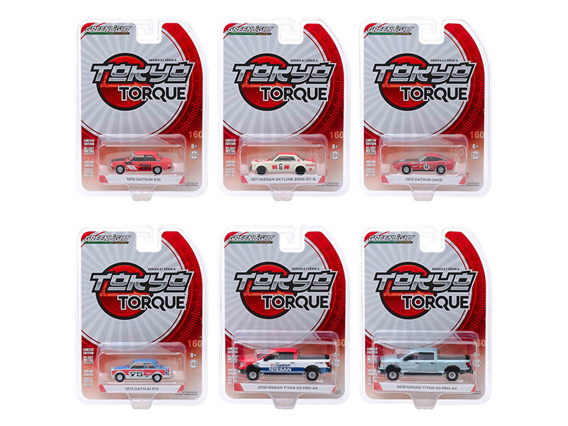 \"Tokyo Torque\" Set of 6 pieces Series 6 1/64 Diecast Model Cars by Greenlight