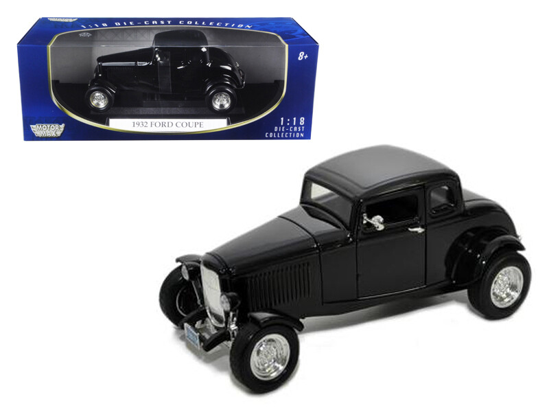 1932 Ford Coupe Black 1/18 Diecast Model Car by Motormax