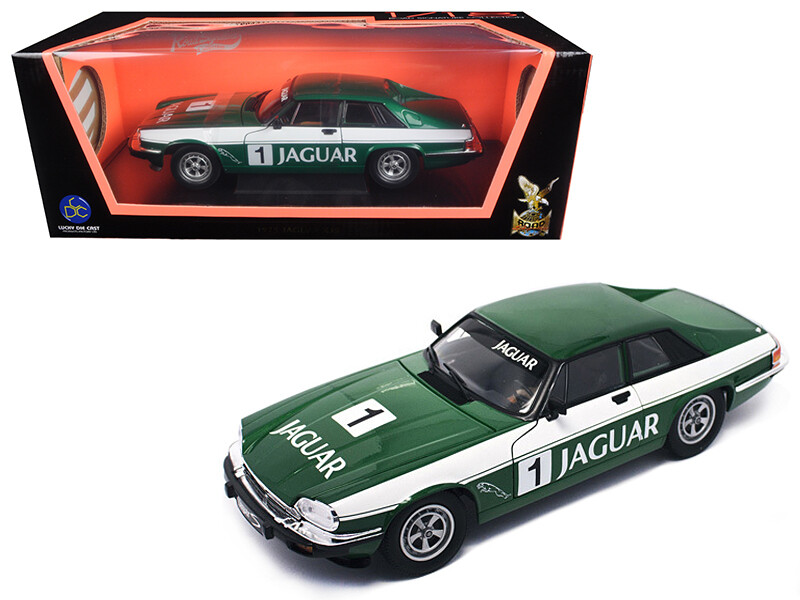 1975 Jaguar XJS Coupe Racing Green #1 1/18 Diecast Model Car by Road Signature