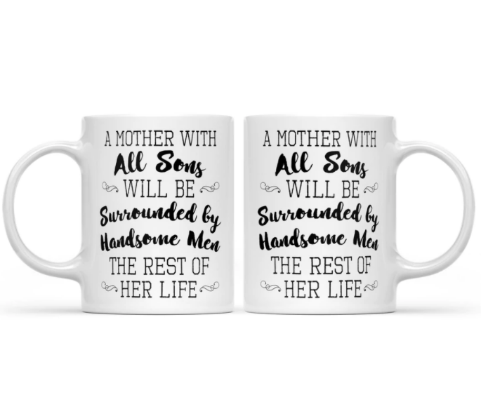 A Mother With All Sons Couples Mug