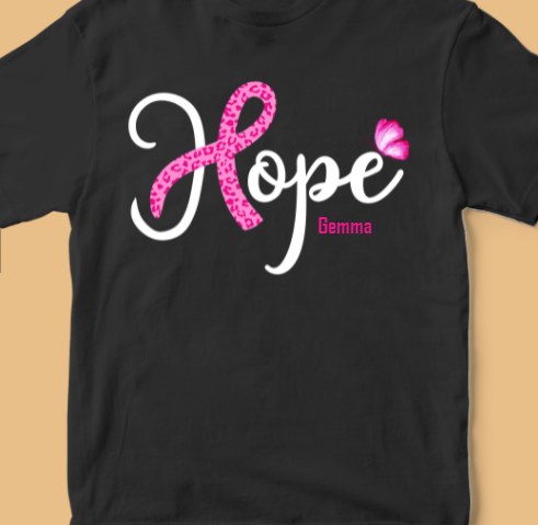 Just Hope Breast Cancer Awareness Personalized Shirt