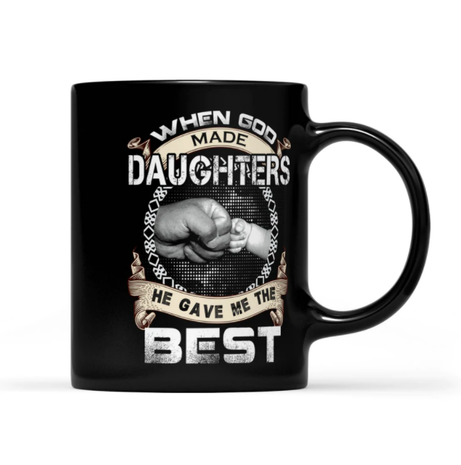 Daughter Best Black Mug