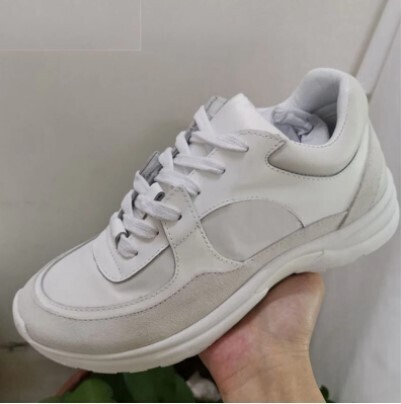 Lace-Up Thick Bottom White Shoes