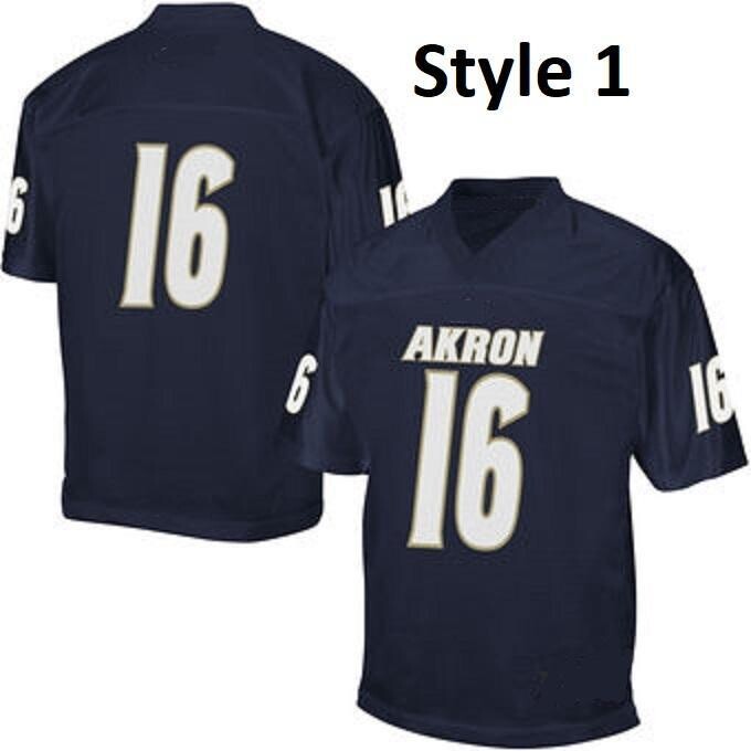 Akron Zips Custom Name and Number College Football Jersey Style 1