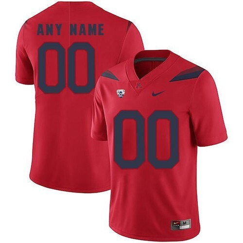 Arizona Wildcats Custom Name and Number College Football Red