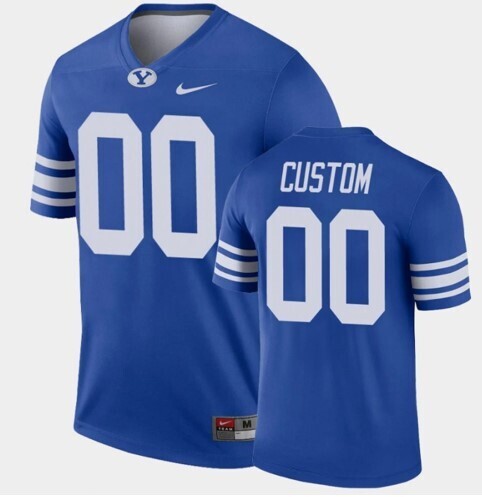 BYU Cougars Custom Name and Number Royal College Football Alumni Legend Jersey