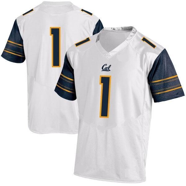 California Golden Bears Name and Number NCAA College Football Jersey White