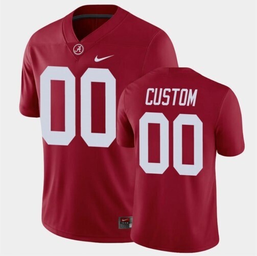 Alabama Crimson Tide Custom Name and Number Crimson Game Alumni Player Football Jersey