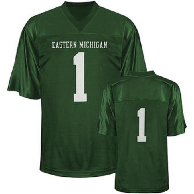 Eastern Michigan Eagles Name and Number NCAA College Football Jersey