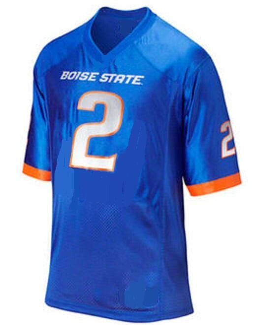 Boise State Broncos Name and Number NCAA College Football Jersey Blue