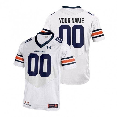Auburn Tigers Custom Name and Number College NCAA Football Jersey White