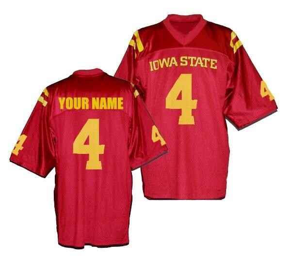 Iowa State Cyclones Custom Name Number NCAA College Football Jersey