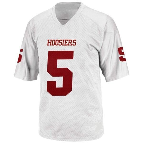 Indiana Hoosiers Custom Name Number NCAA College Football Jersey White