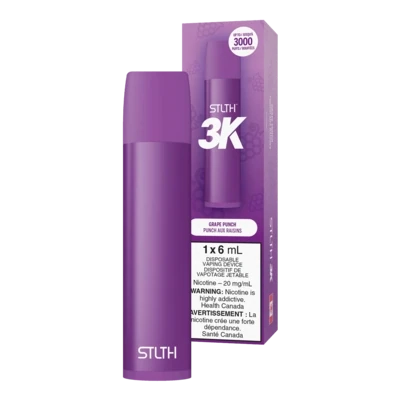 STLTH 3K DISPOSABLE GRAPE PUNCH 50