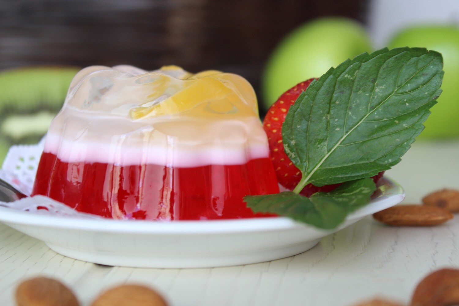 Gelatina con fruta