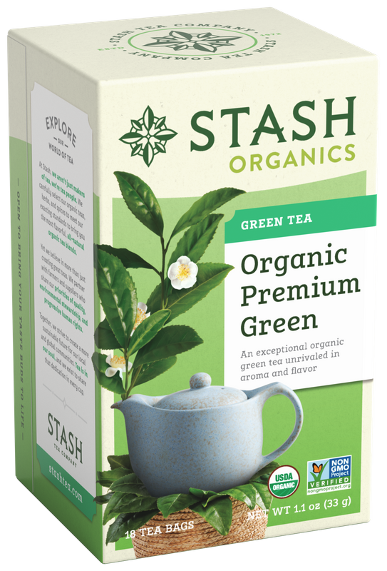 ORGANIC STASH TEA PREMIUM GREEN TEA X 18 SOBRES