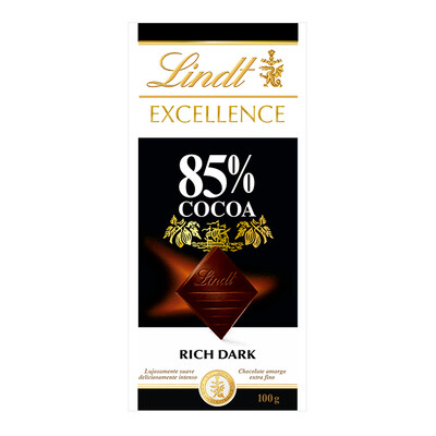 TABLETA LINDT EXCELLENCE .85%.COCOA 100 GR