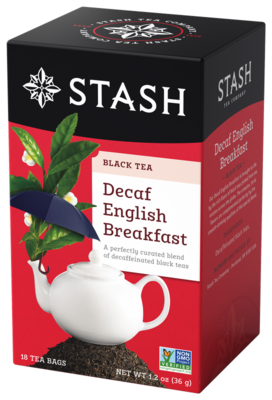 DECAFF STASH TEA  ENGLISH  BREAKFAST X 18 SOBRES