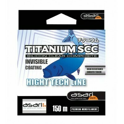 Monofilamento Asari Titanium SCC - Silicon Clear Composite