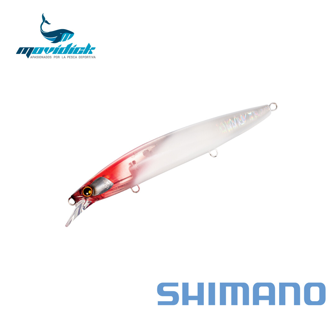 SEÑUELO SHIMANO HIRAME MINNOW FLASHBOOT 135F RED HEAD 005
