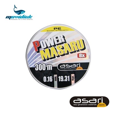 Multifilamento Asari Power Masaru 8x- 300mtr -  0.14mm