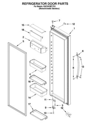 Part# LW10397062 - KIT FIELD SERVICE FC DOOR 72 Part# LW10397062 - KIT FIELD SERVICE FC DOOR 72