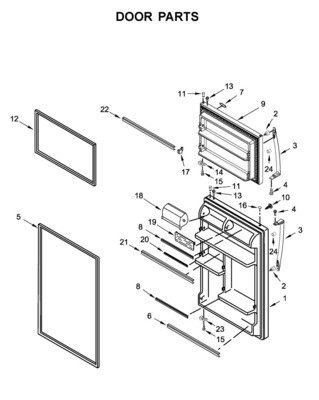 Part# LW10638684 - Refrigerator DOR-FIP Part# LW10638684 - Refrigerator DOR-FIP