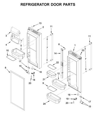 Part# LW10637853 - Refrigerator DOR-FIP Part# LW10637853 - Refrigerator DOR-FIP